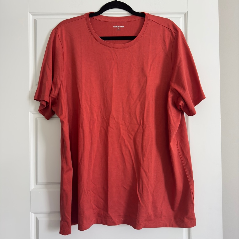 Lands End orange top